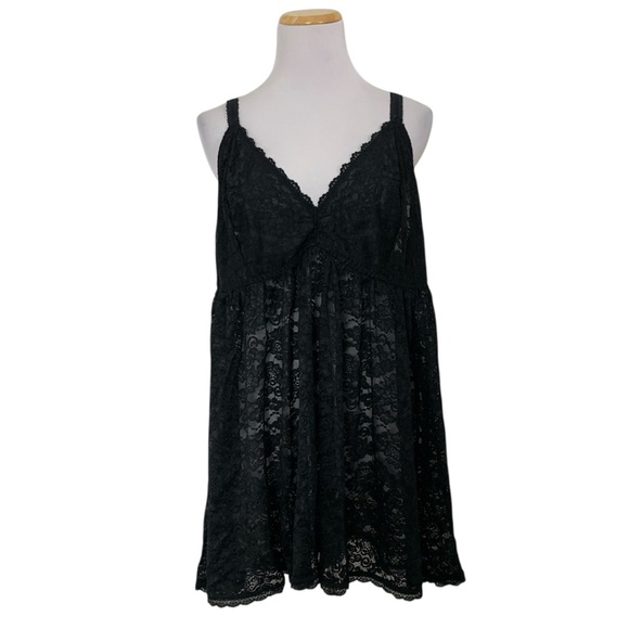 Torrid négligée Black Lace Nightie Baby Doll Chemise Size 3 - Picture 1 of 15